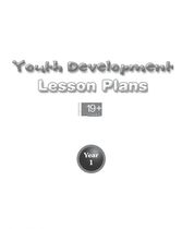 Youth Development Lesson Plans - 19 + - Year 1