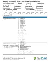 Peru Compassion PPI Scorecard (Spanish Only)