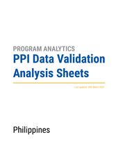 PPI Data Validation Analysis Sheet - Philippines