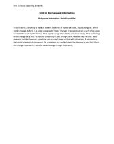 Supplemental Curriculum - Unit 11- Background Solid, Liquid, Gas
