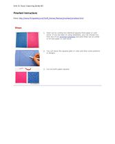 Supplemental Curriculum - Unit 11-Pinwheel Instructions