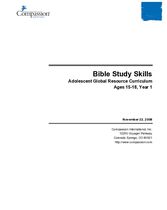 Adolescent Core Curriculum - Spiritual - Bible Study Skills - Ages 15 - 18, Year 1