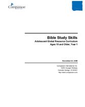 Adolescent Core Curriculum - Spiritual - Bible Study Skills - 19+, Year 1