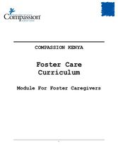 Foster Care - Module for Caregivers